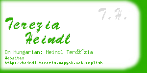 terezia heindl business card